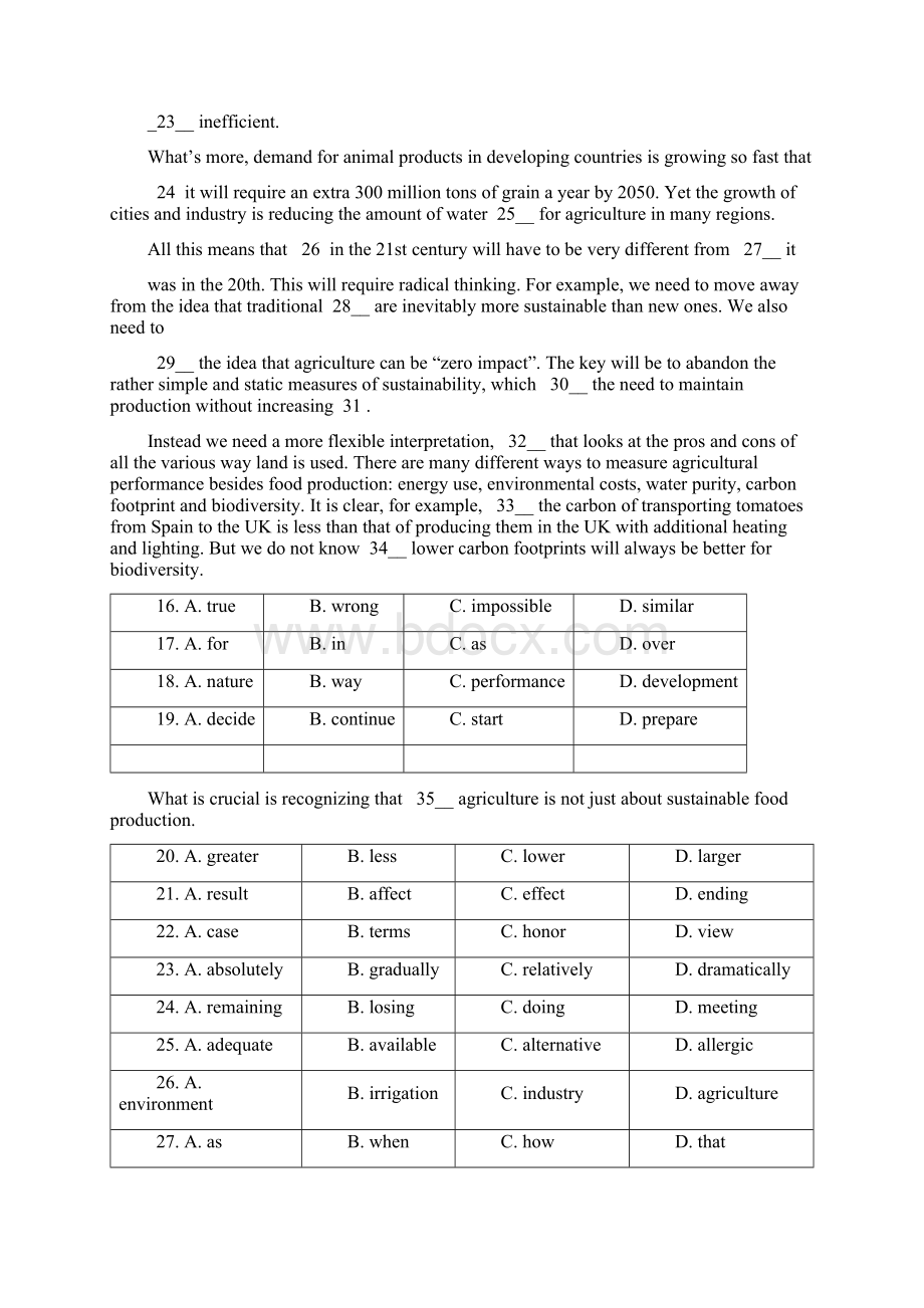 江苏省宝应中学届高三上学期开学考试英语试题Word格式文档下载.docx_第3页