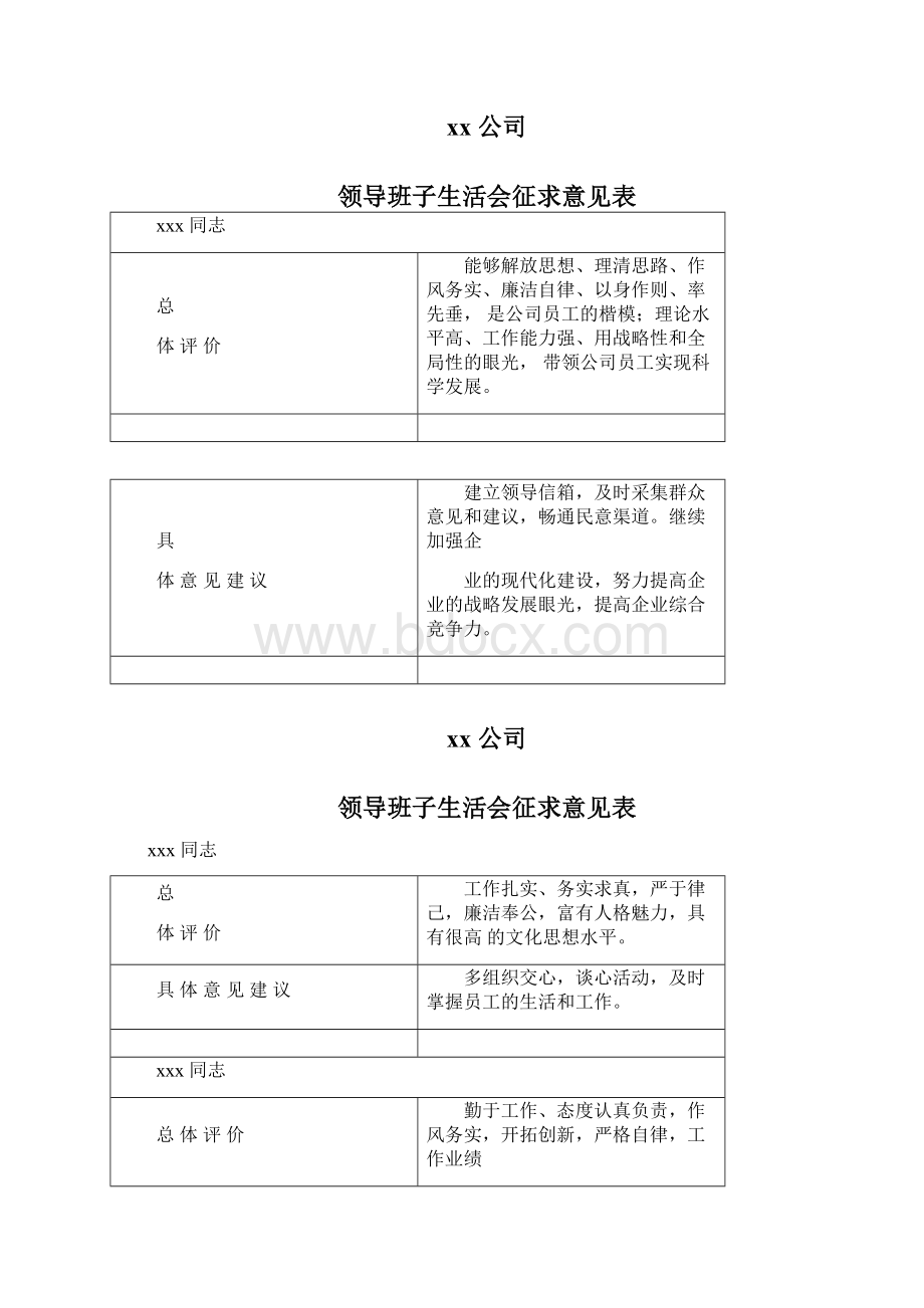 征求领导班子意见建议表格.docx_第2页