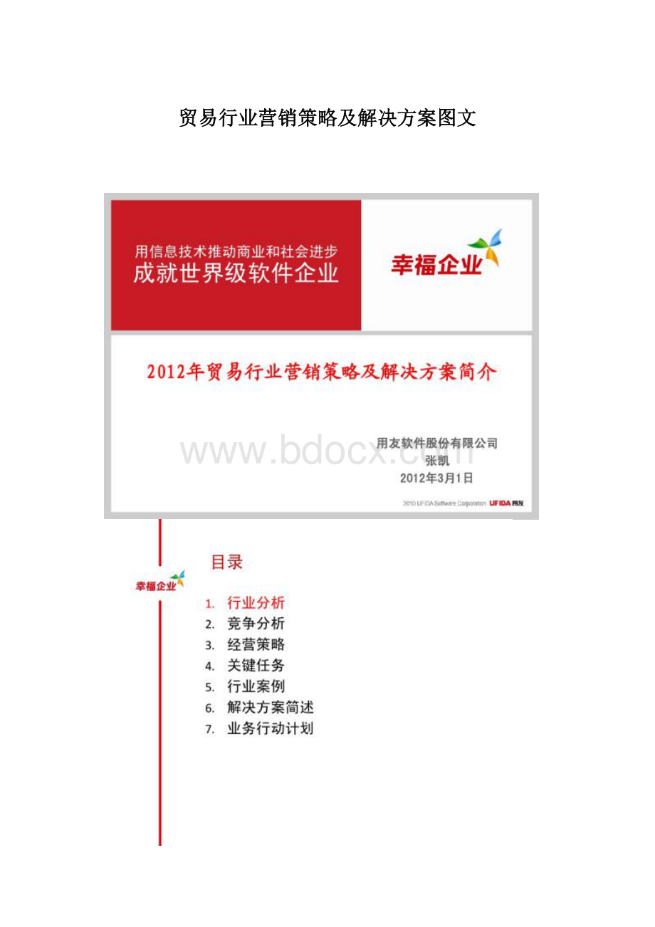 贸易行业营销策略及解决方案图文.docx_第1页