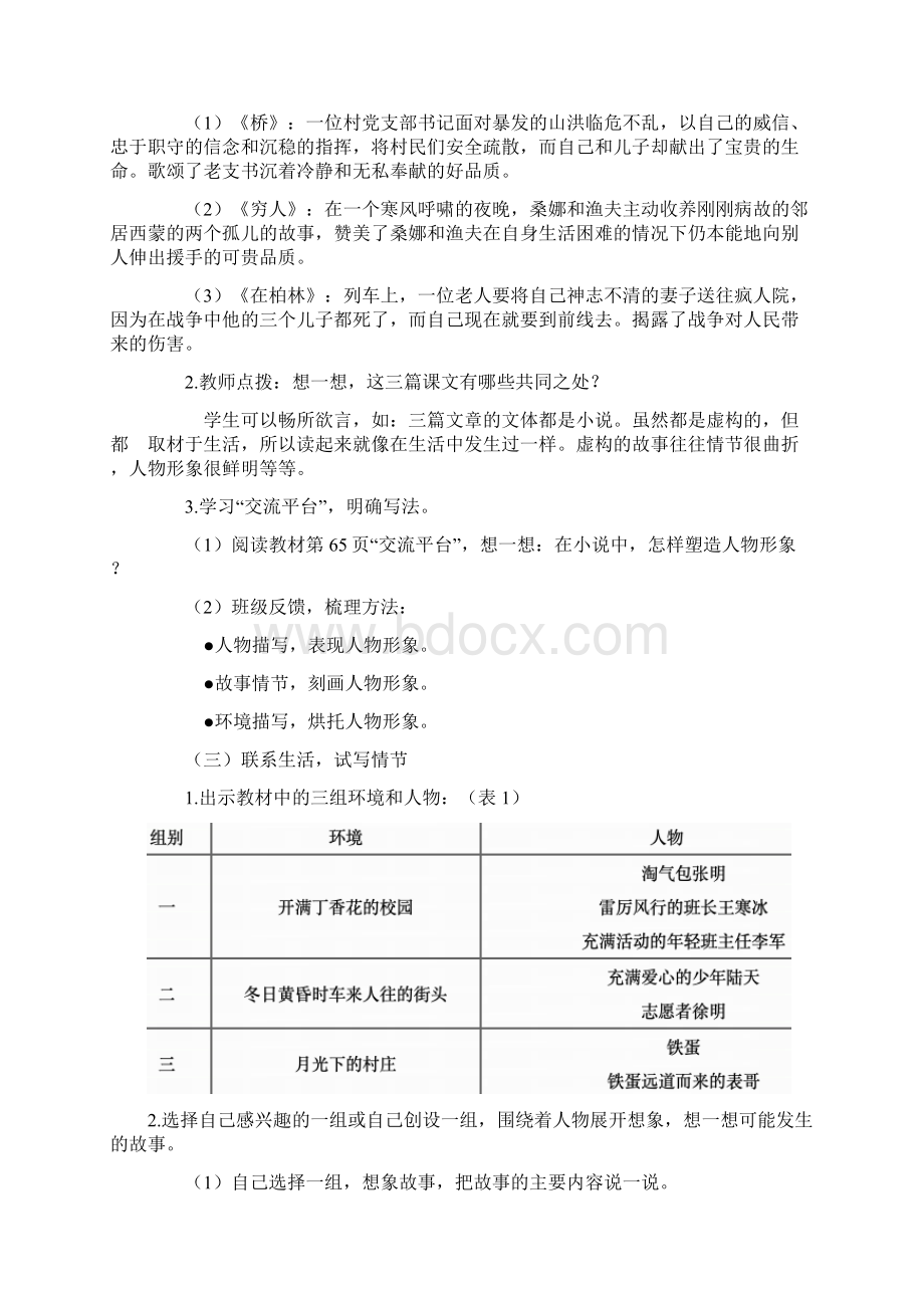 部编版小学语文六年级上册第四单元习作《笔尖流出的故事》教学设计参考.docx_第3页