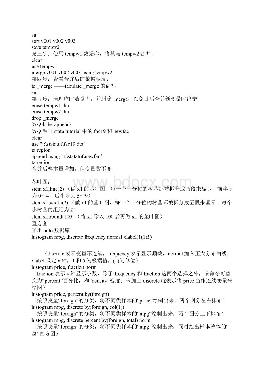 STATA常用命令集.docx_第2页