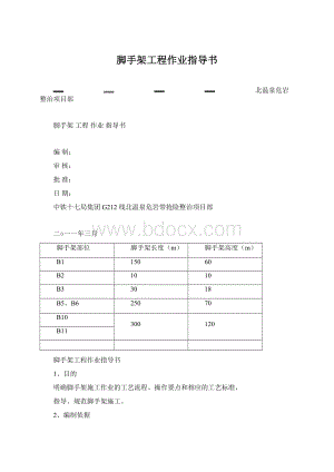 脚手架工程作业指导书.docx