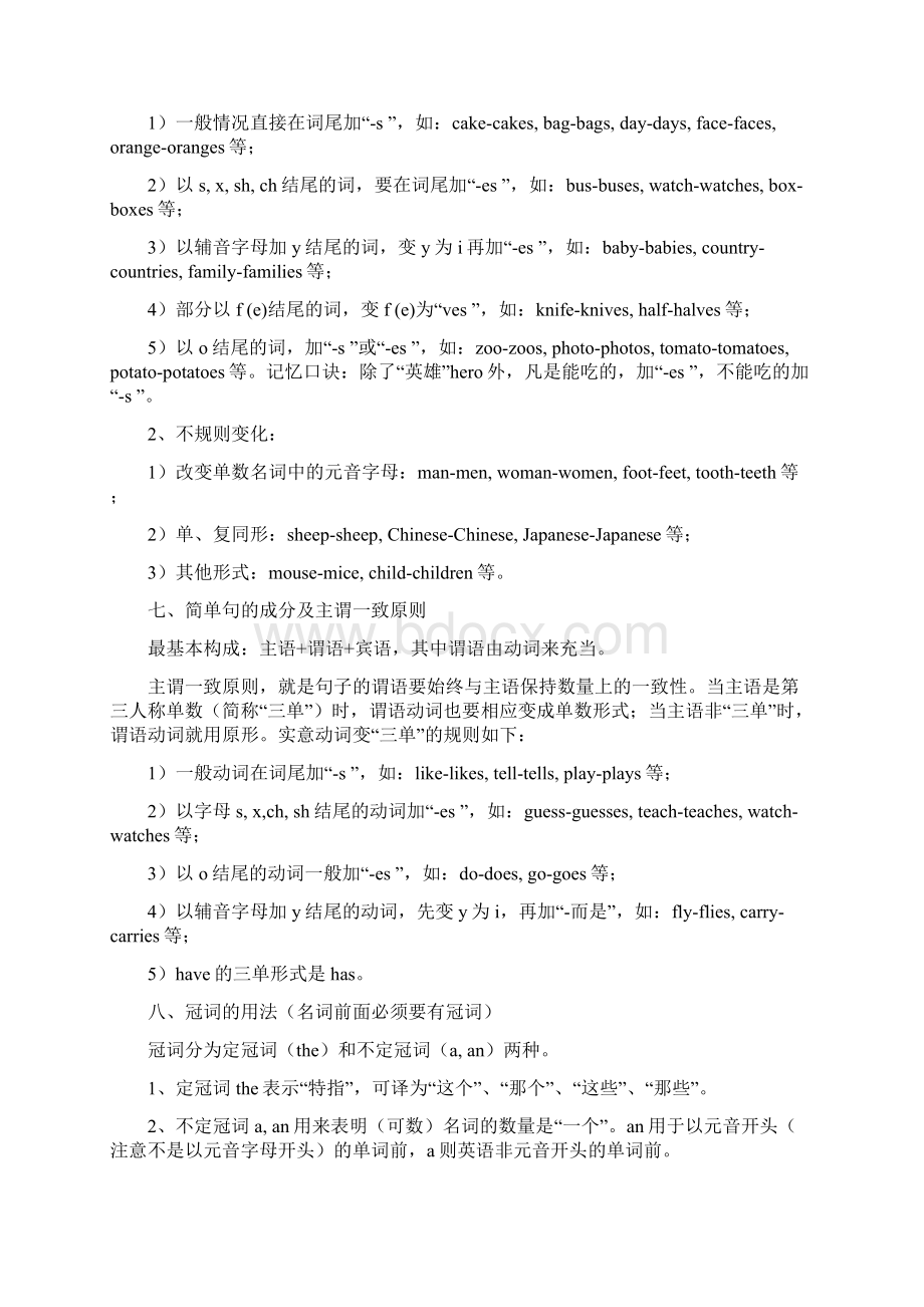 七年级英语上册知识点归纳总结Word下载.docx_第2页