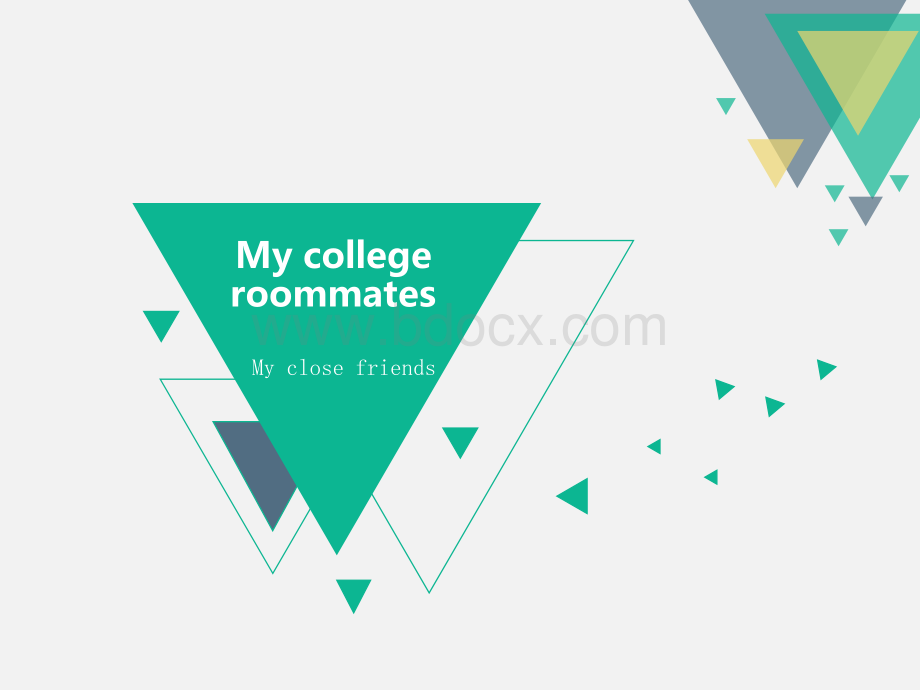 myroommatePPT资料.ppt