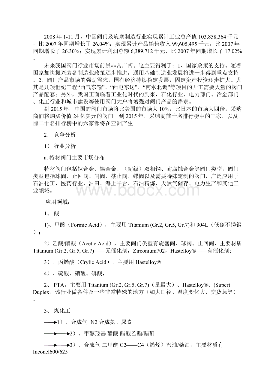 创新STF阀门企业生产及市场推广营销项目商业计划书.docx_第2页