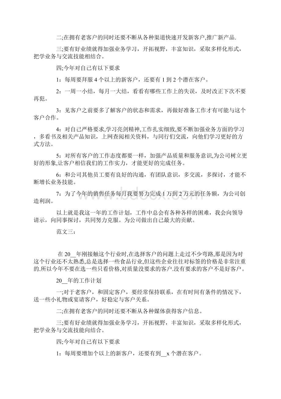 业务员销售计划书范文Word文件下载.docx_第3页