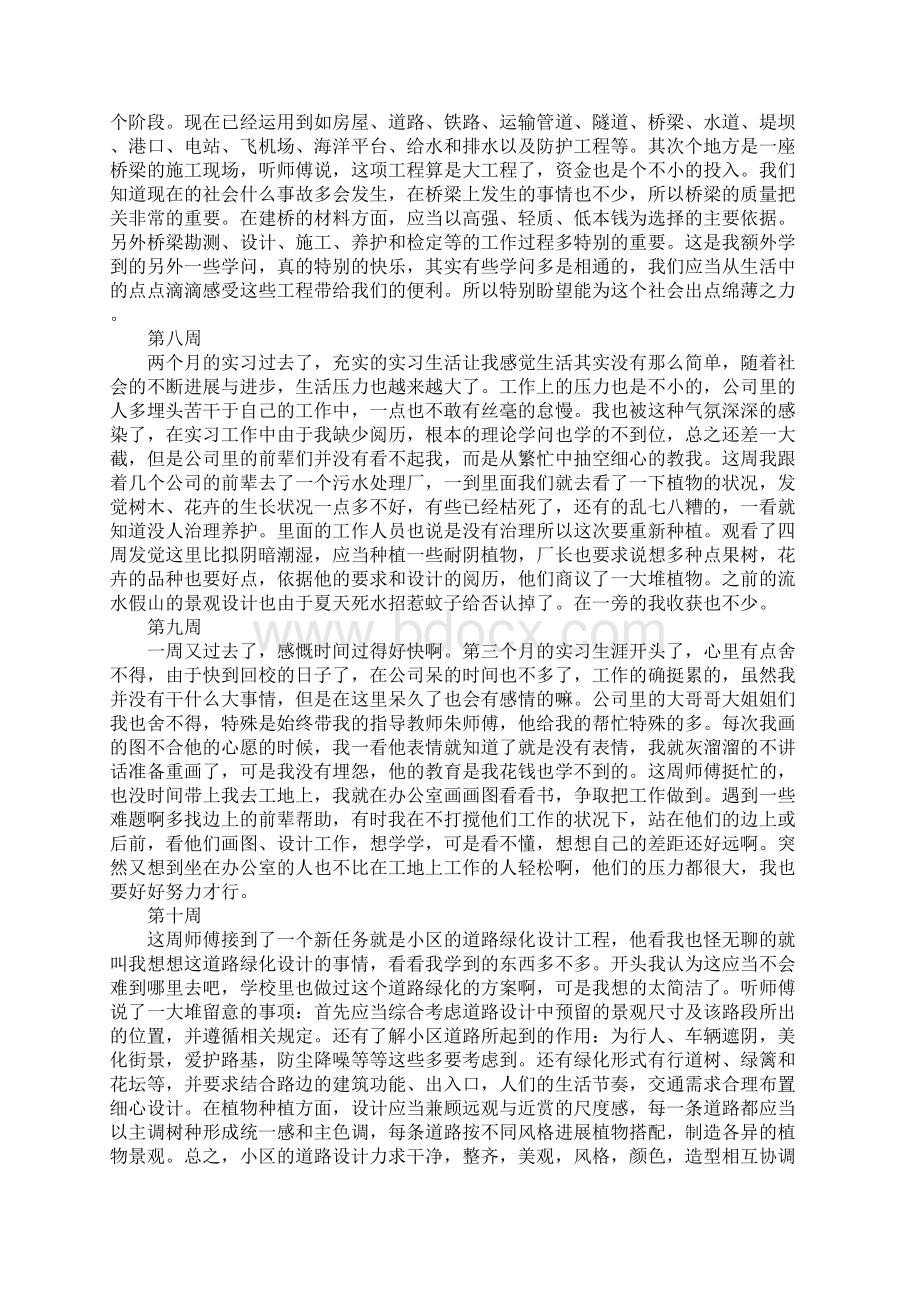 园林专业实习周记20篇.docx_第3页