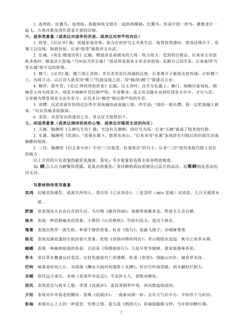 高考语文诗歌鉴赏答题技巧.doc_第2页