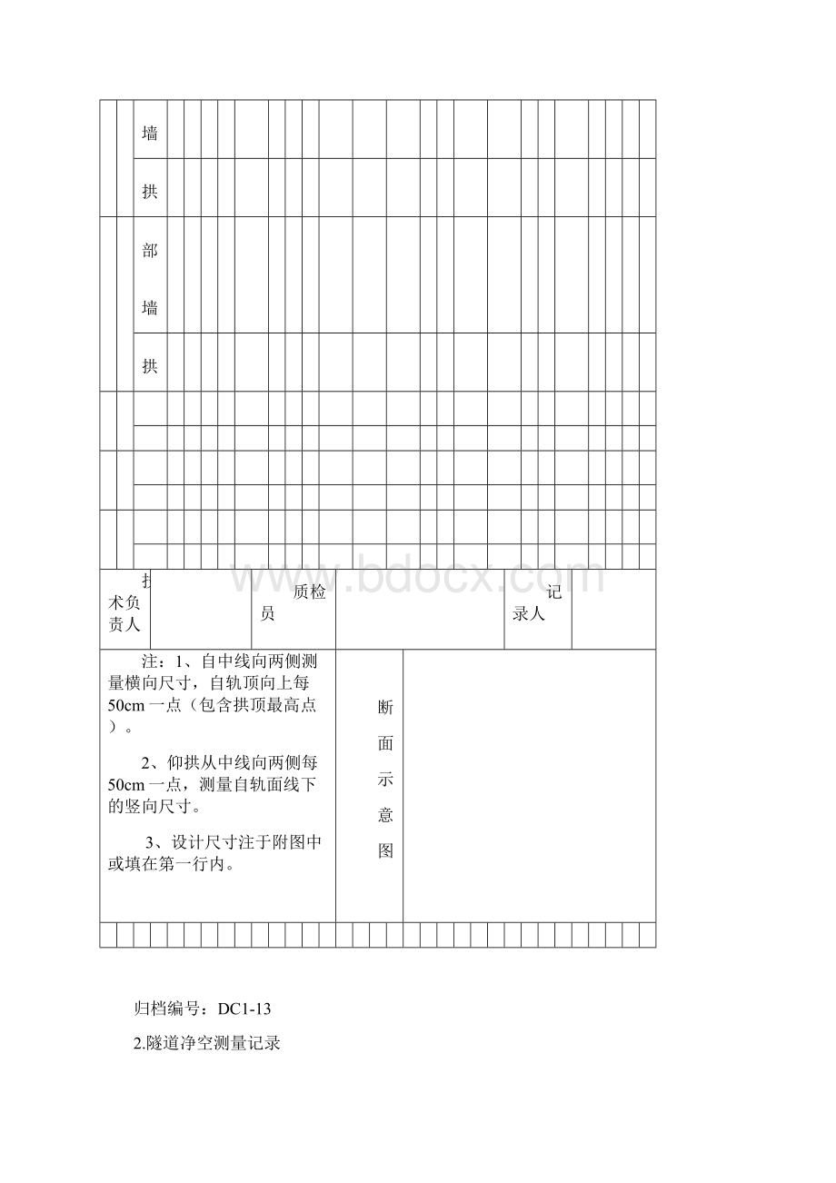 地铁施工记录隐蔽工程检查记录.docx_第2页