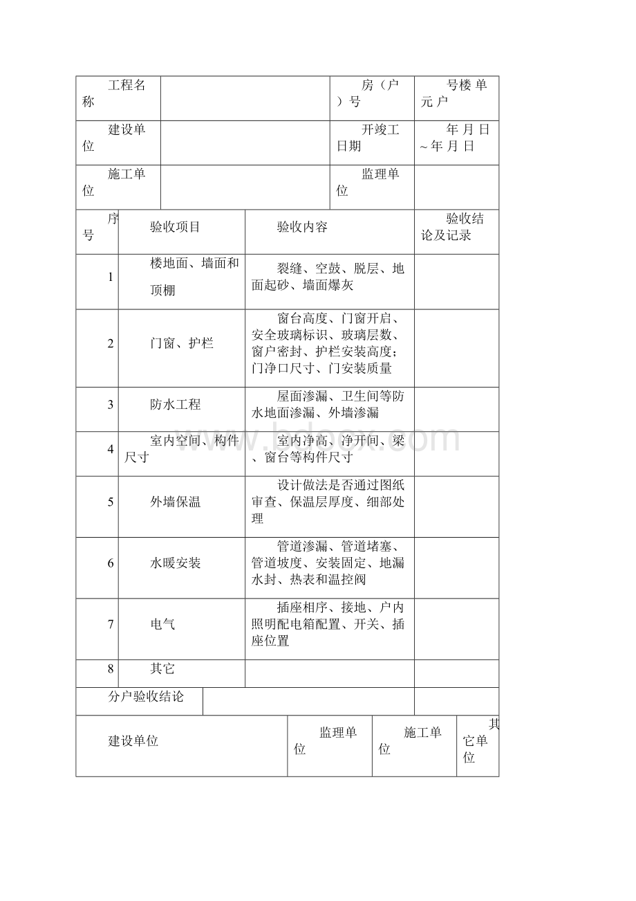 分户验收表格全部.docx_第3页