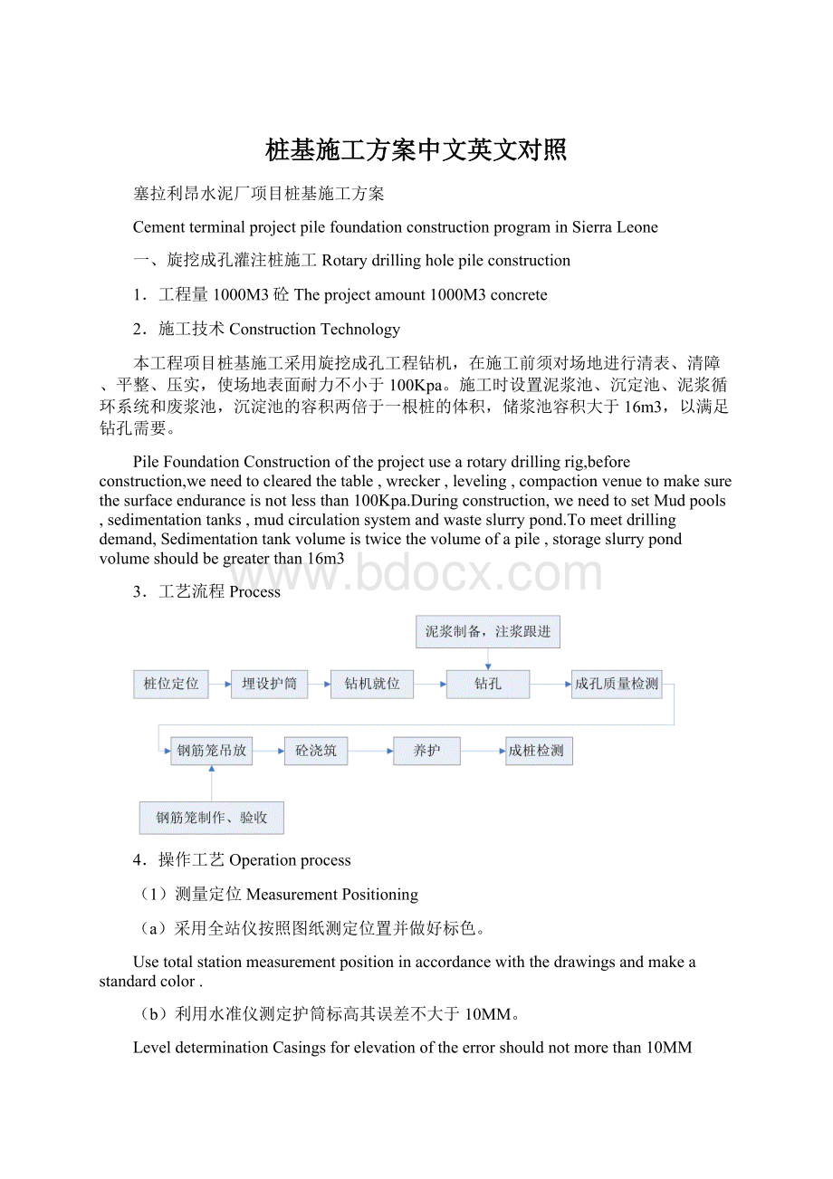 桩基施工方案中文英文对照.docx_第1页