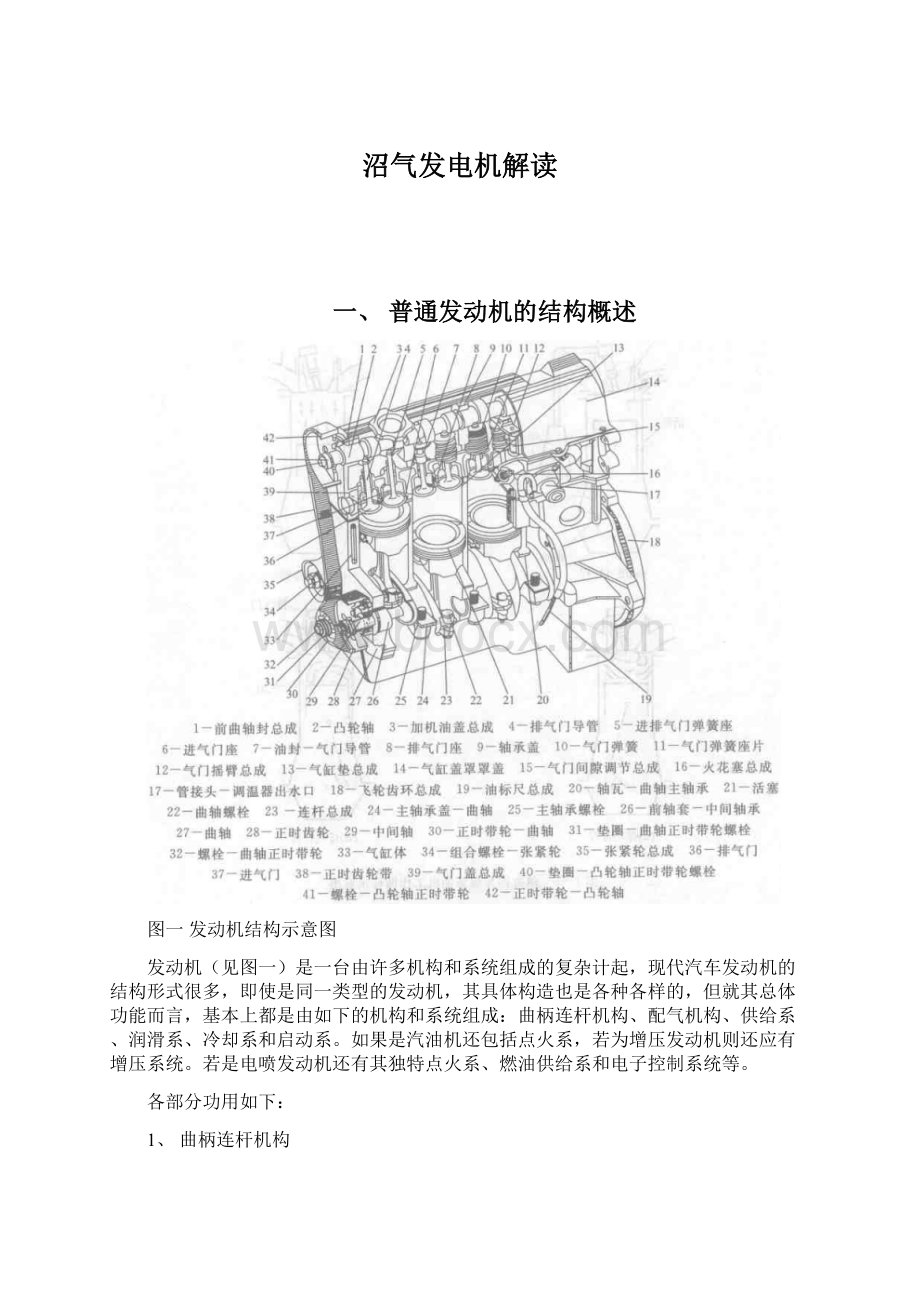 沼气发电机解读Word格式文档下载.docx