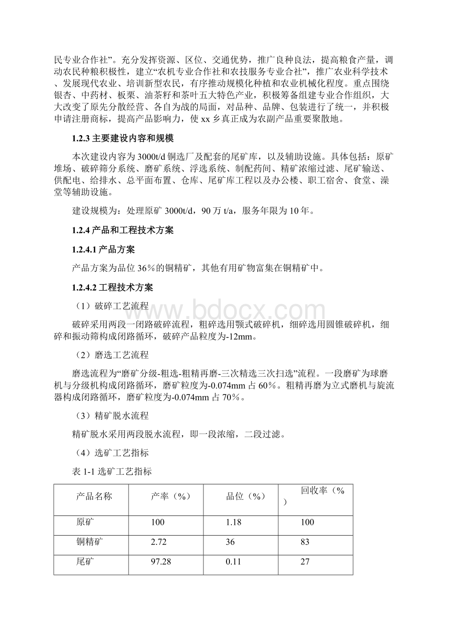 多金属选厂扩建及尾矿库工程项目可行性研究报告Word文档格式.docx_第3页