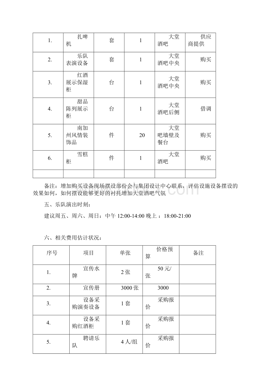 美林湖温泉酒店大堂吧运作方案.docx_第3页