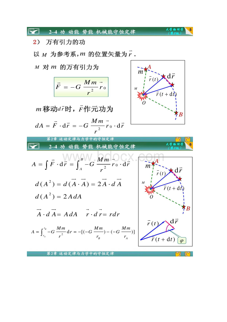 大学物理24 功动能势能机械能守恒定律Word格式.docx_第3页