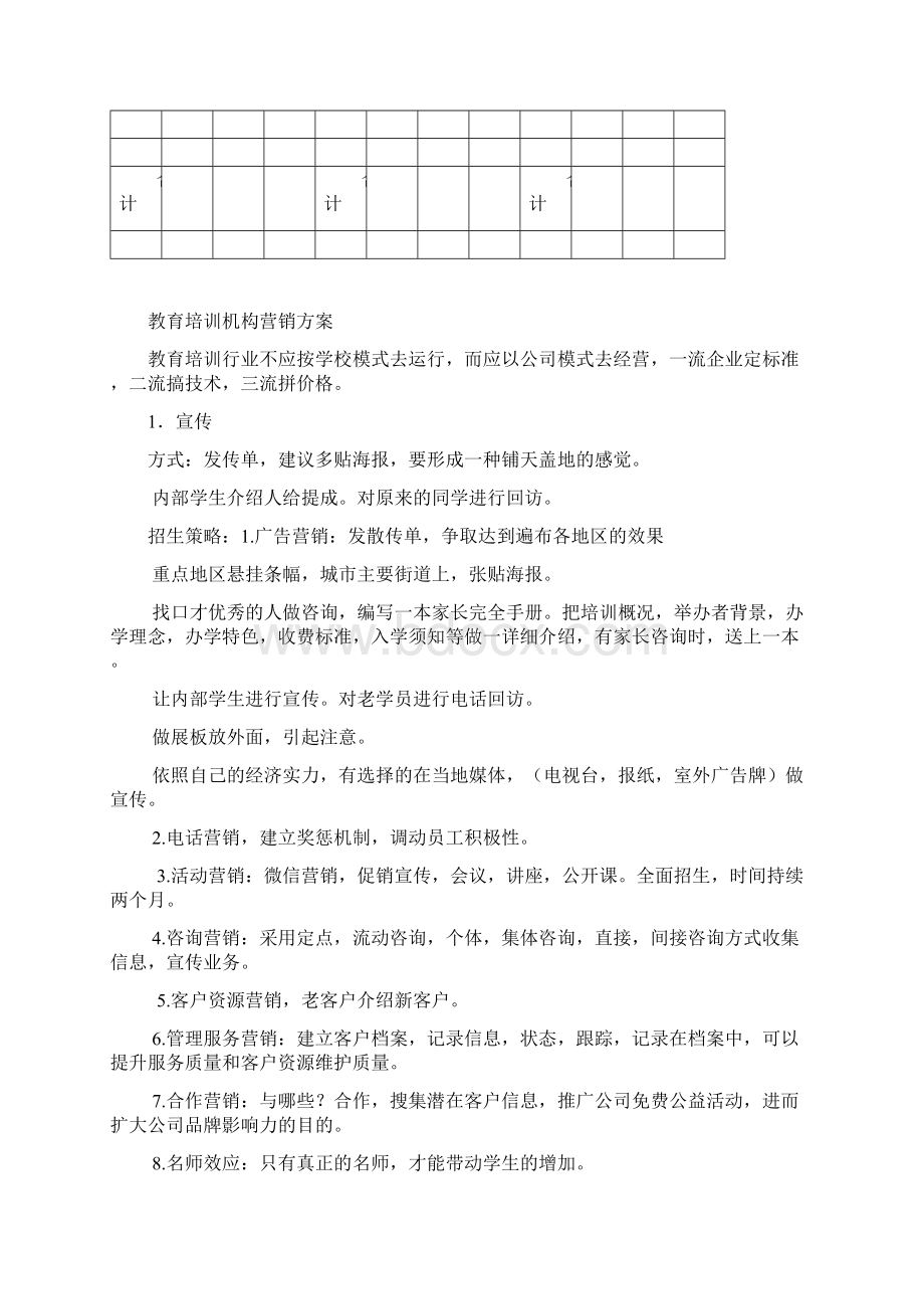 教育培训机构营销方案文档格式.docx_第2页