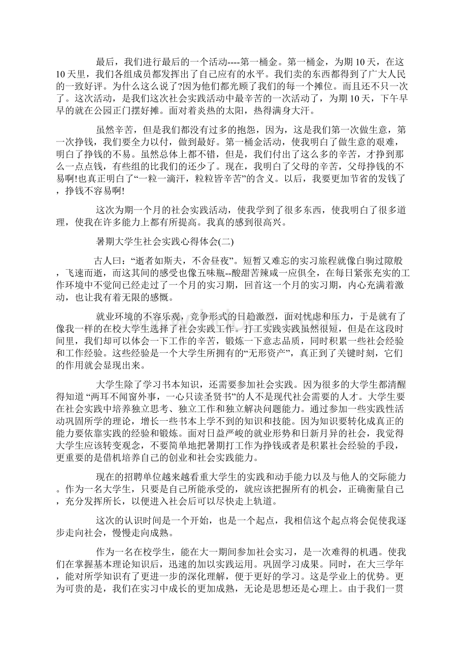 暑期大学生社会实践心得体会文档格式.docx_第2页