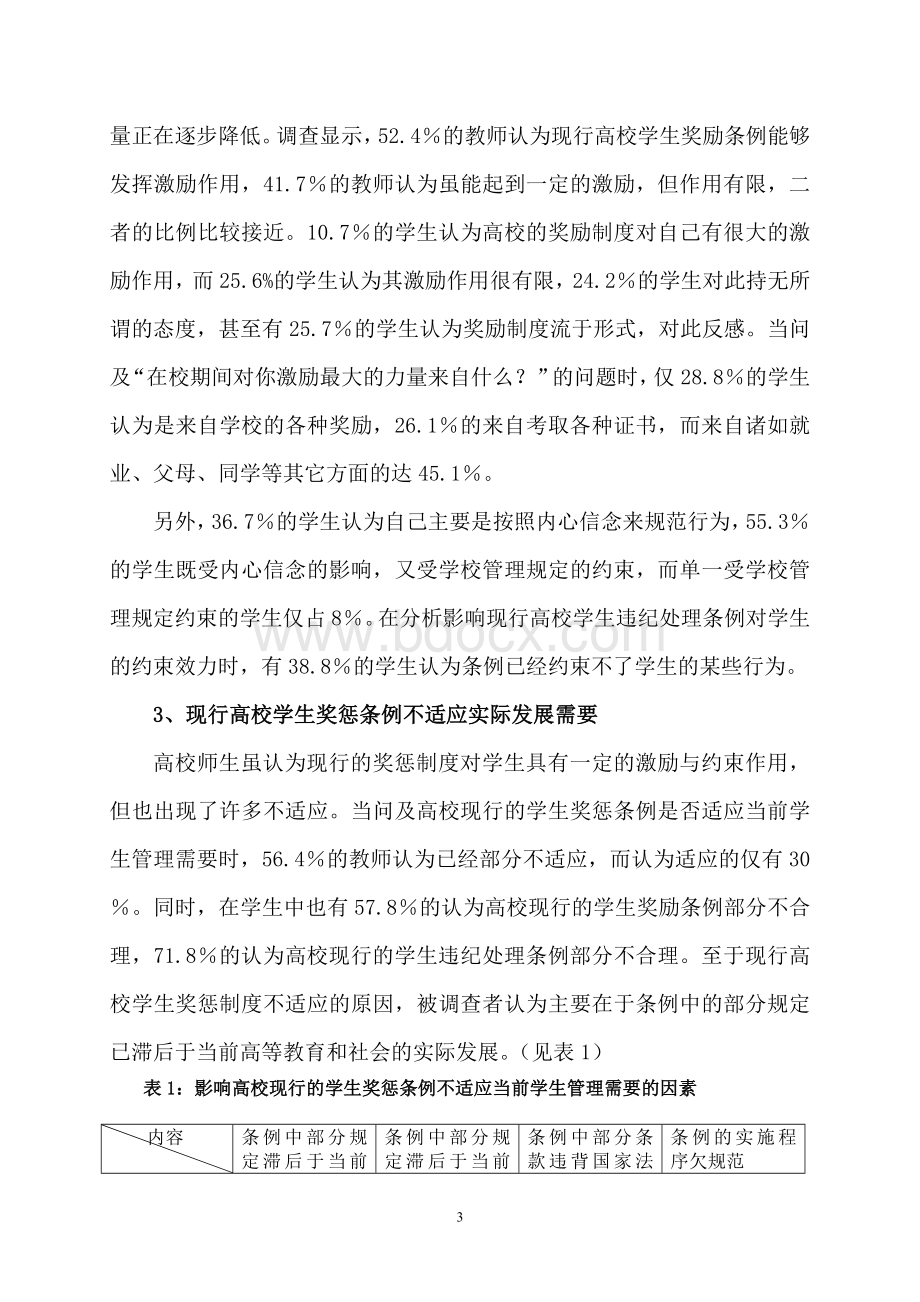 我国高校学生奖惩制度法制化调查与思考Word格式文档下载.doc_第3页