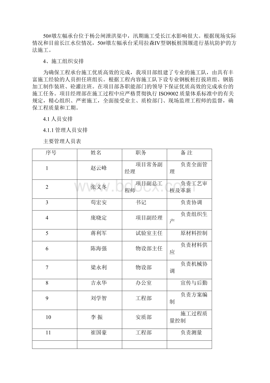 xx长江公路大桥B3合同段50#墩左幅承台施工专项方案Word文件下载.docx_第2页