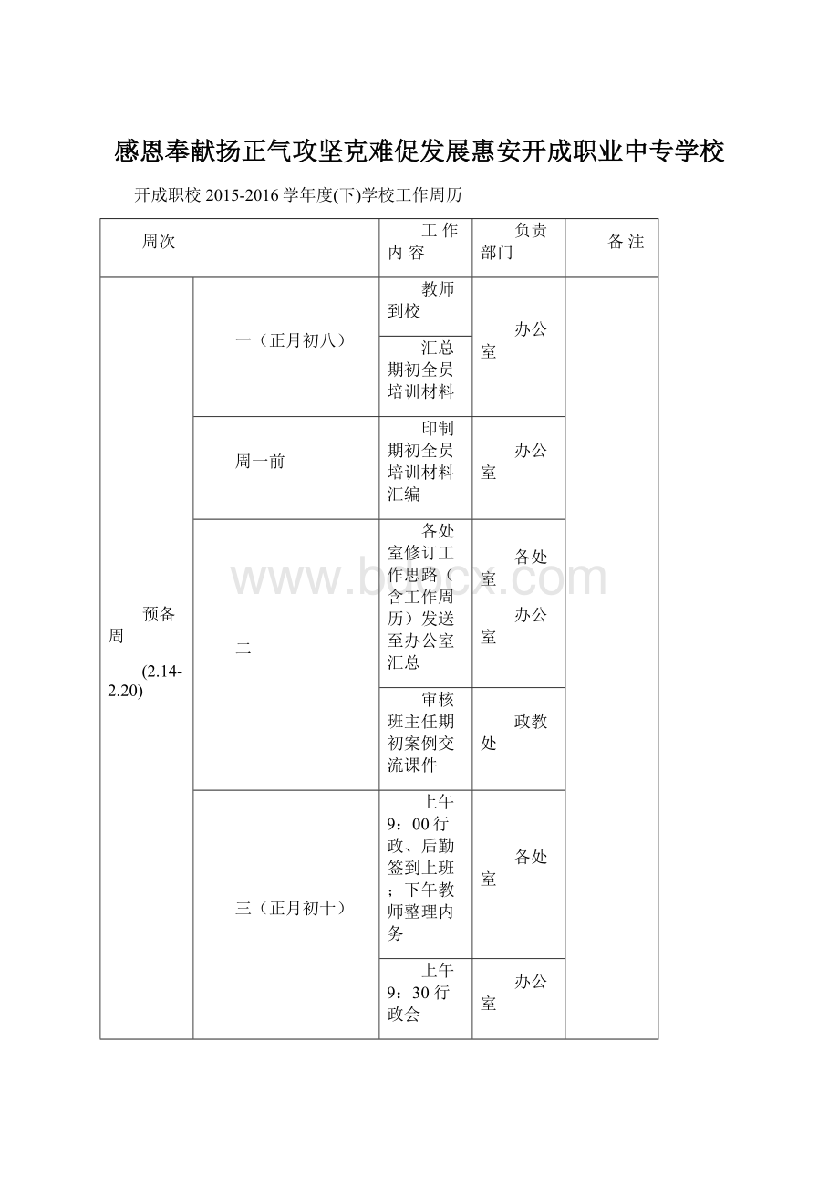 感恩奉献扬正气攻坚克难促发展惠安开成职业中专学校.docx_第1页