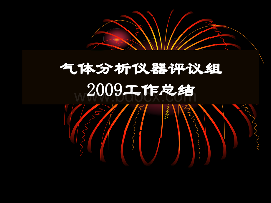 气体分析仪器评议组2009工作总结PPT文档格式.ppt