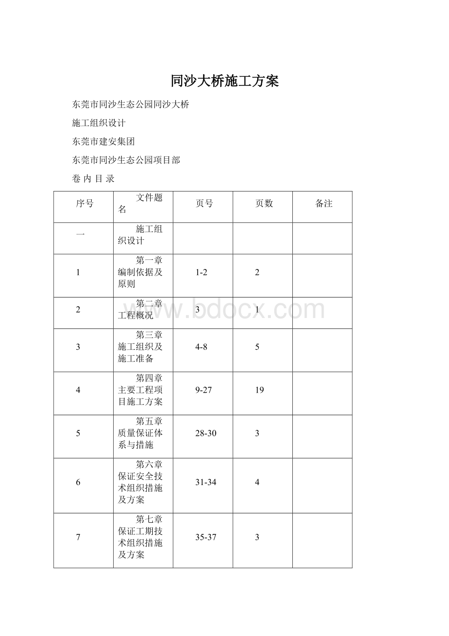 同沙大桥施工方案.docx_第1页