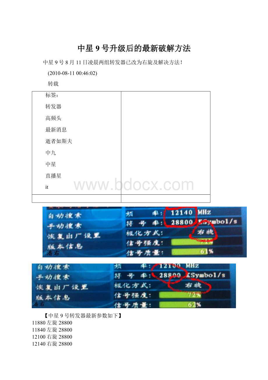 中星9号升级后的最新破解方法.docx