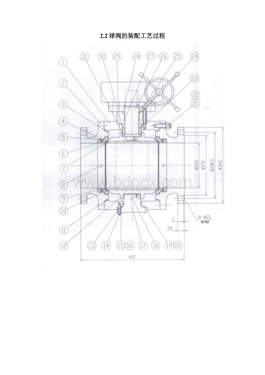 锻钢固定球阀加工工艺及中体螺孔8M20的钻孔夹具设计.docx_第3页