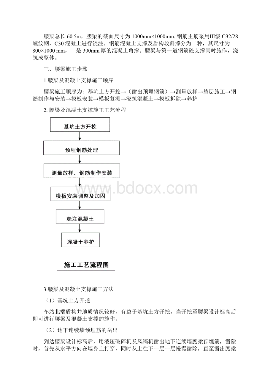 腰梁及混凝土支撑施工技术交底汽车北站.docx_第2页