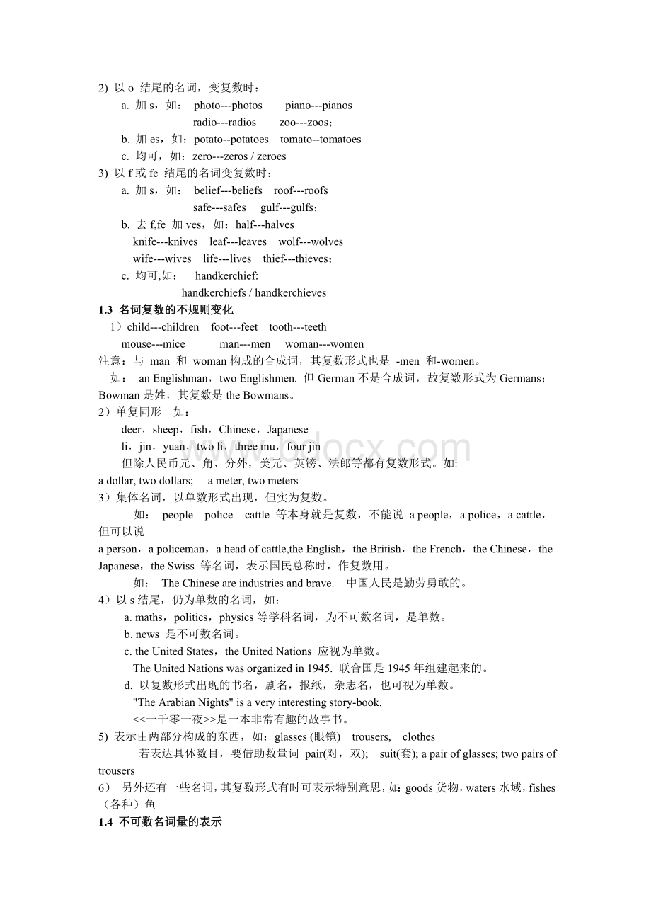 初高中英语语法大全(基础)Word文档下载推荐.doc_第2页