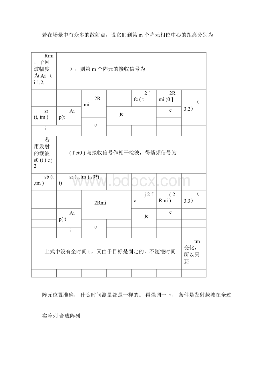 方位高分辨和合成孔径Word文档格式.docx_第3页