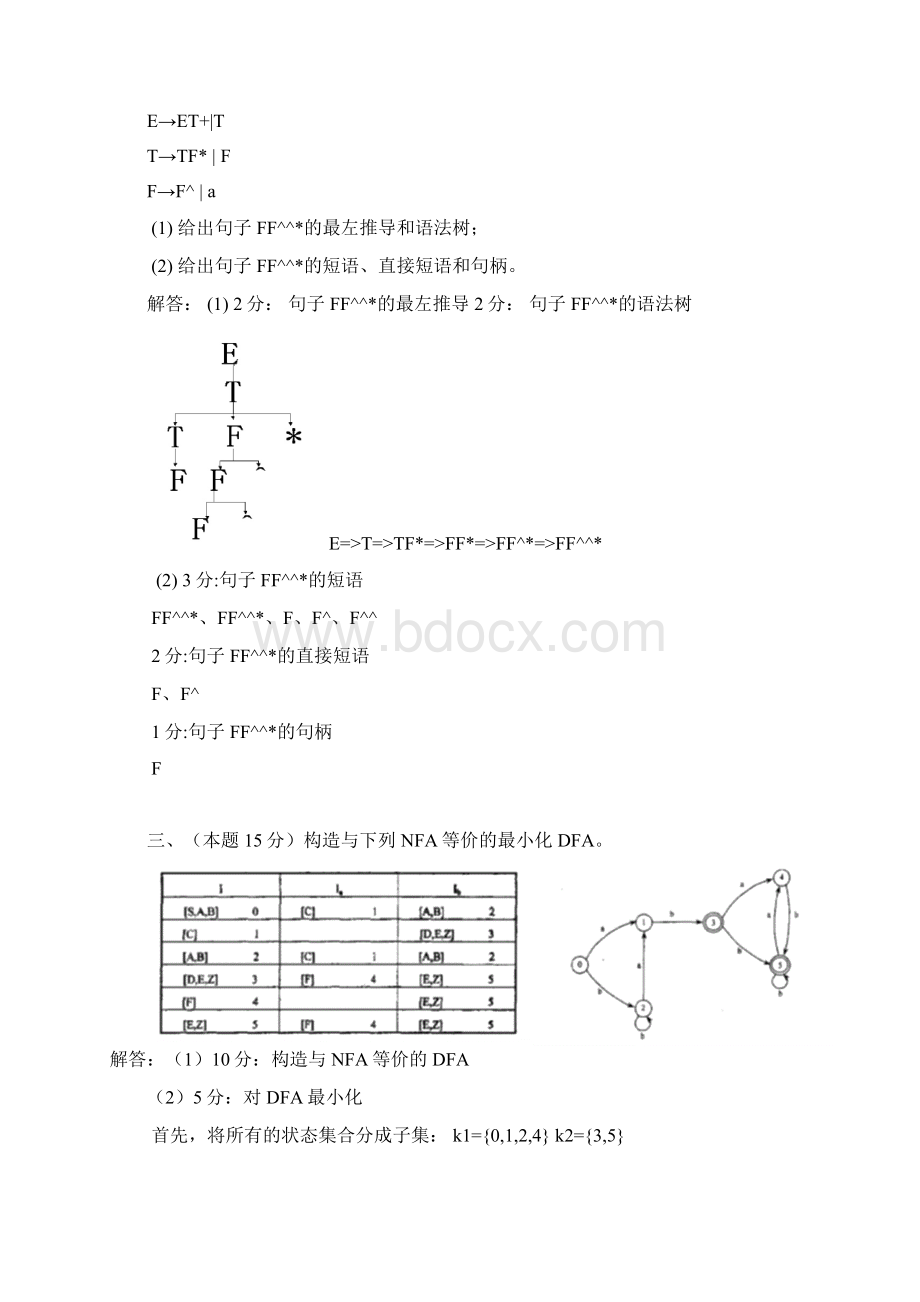 《编译原理》样卷及答案Word格式文档下载.docx_第2页