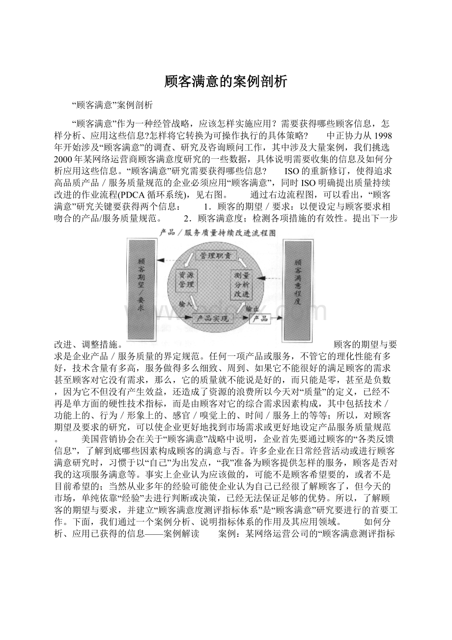 顾客满意的案例剖析文档格式.docx