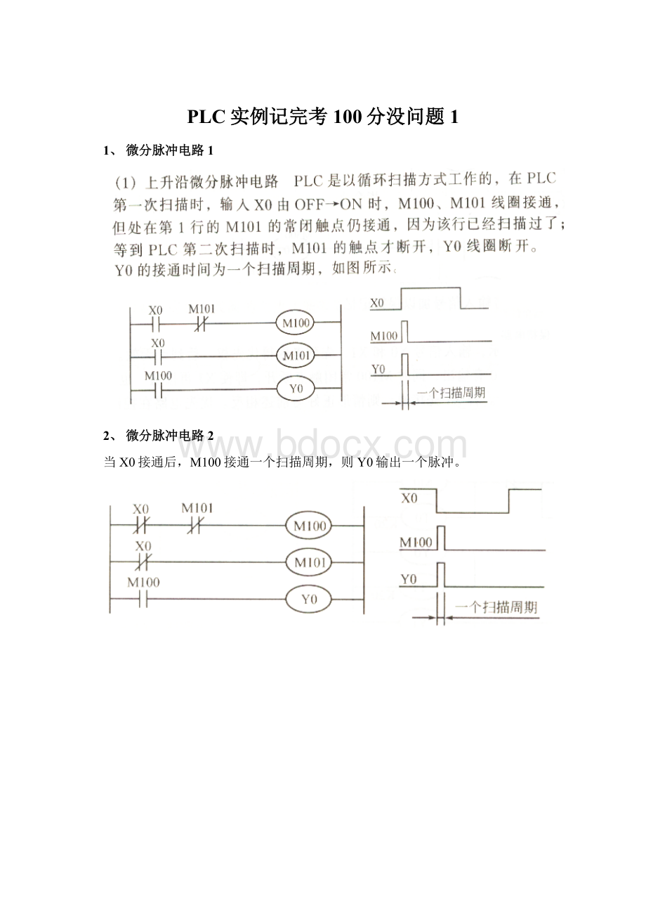 PLC实例记完考100分没问题1.docx