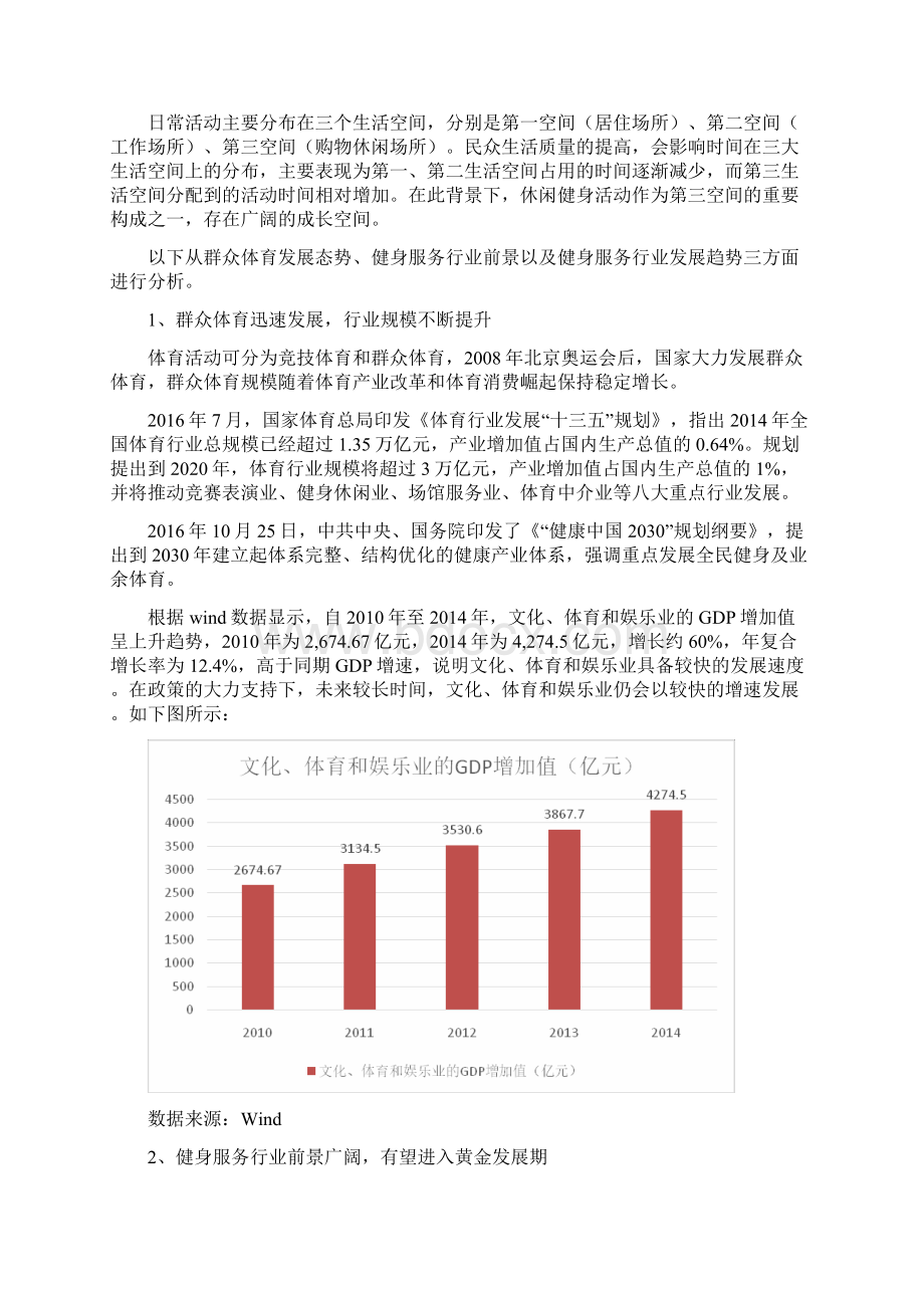 文体领域健身俱乐部行业分析报告.docx_第3页