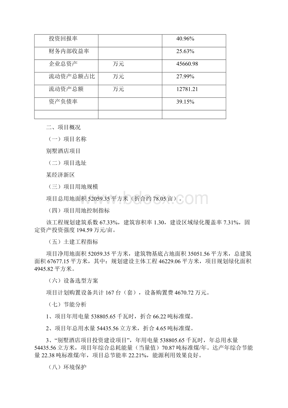 别墅酒店项目可行性研究报告文档格式.docx_第3页