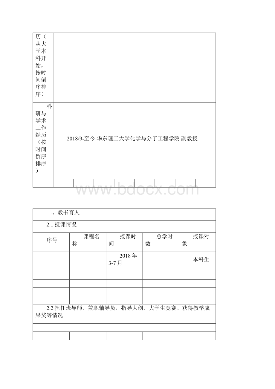 华东理工大学青年英才培育计划Word文档下载推荐.docx_第2页