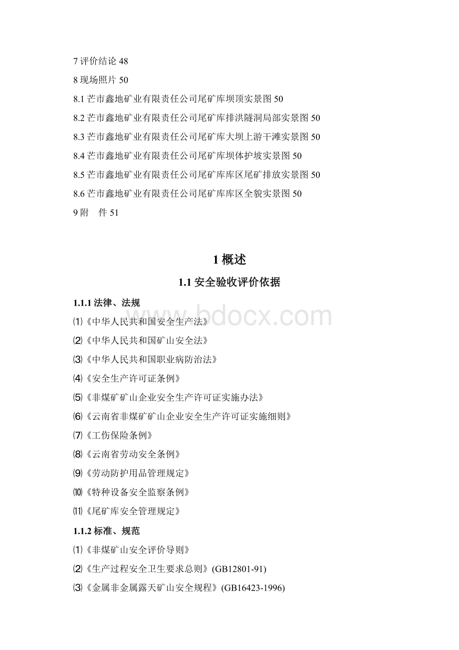 冶金行业尾矿库安全验收评价报告文档格式.docx_第3页