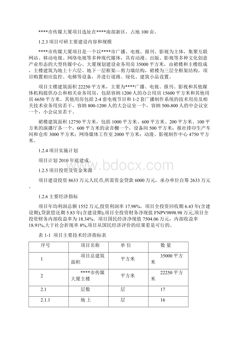 传媒大厦建设项目可行性研究报告.docx_第2页