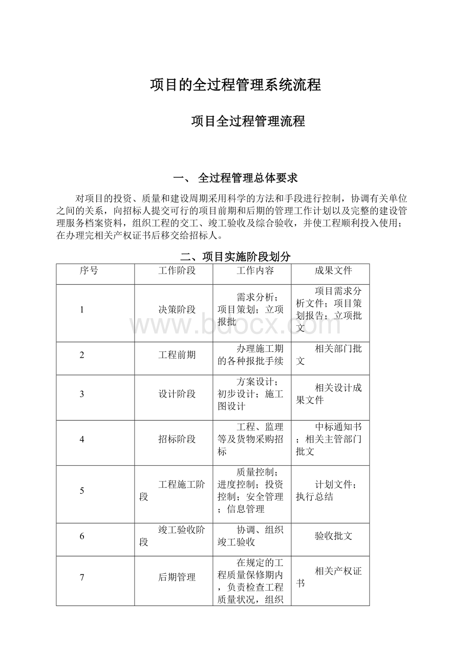 项目的全过程管理系统流程文档格式.docx_第1页