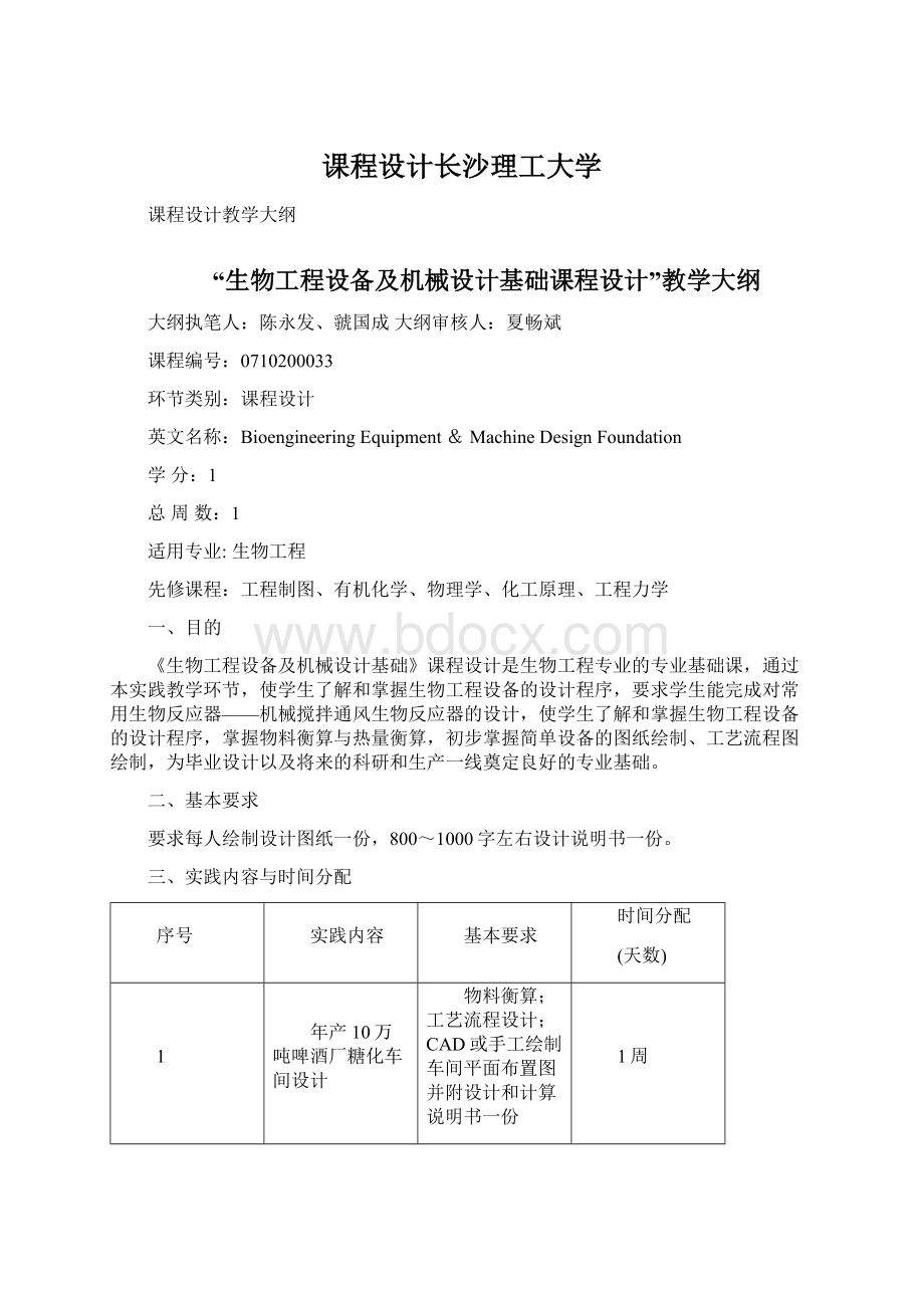 课程设计长沙理工大学文档格式.docx