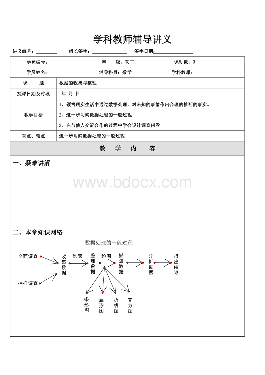 数据的收集与整理讲义文档格式.doc