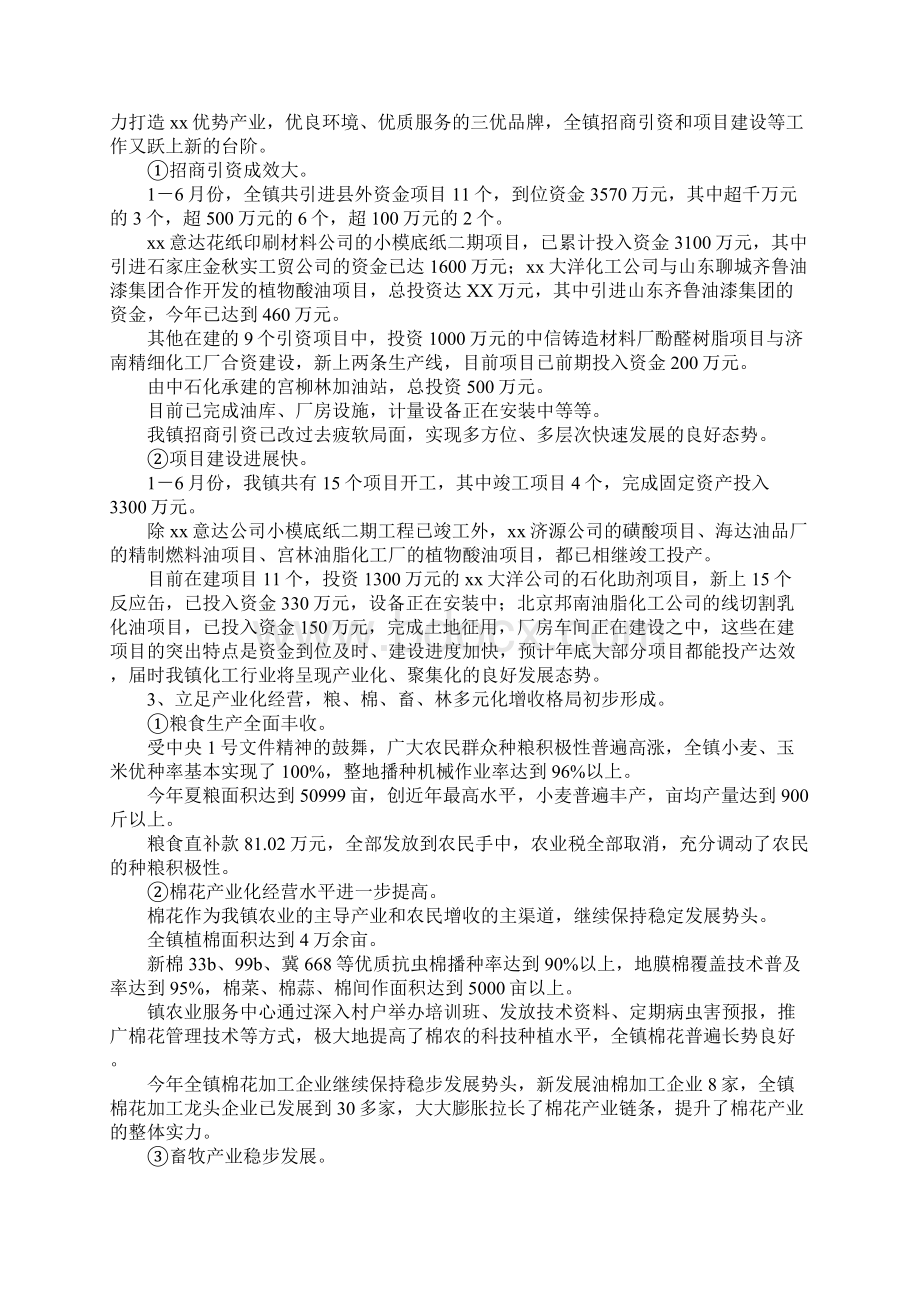 乡镇上半年工作总结.docx_第2页