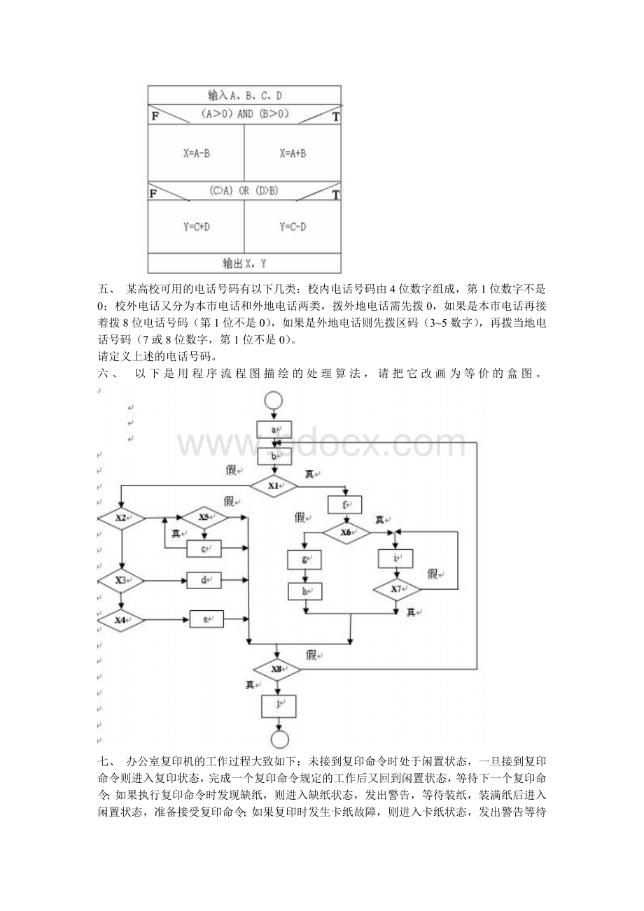 软件工程期末试题(含答案)广东药学院Word格式.doc_第3页