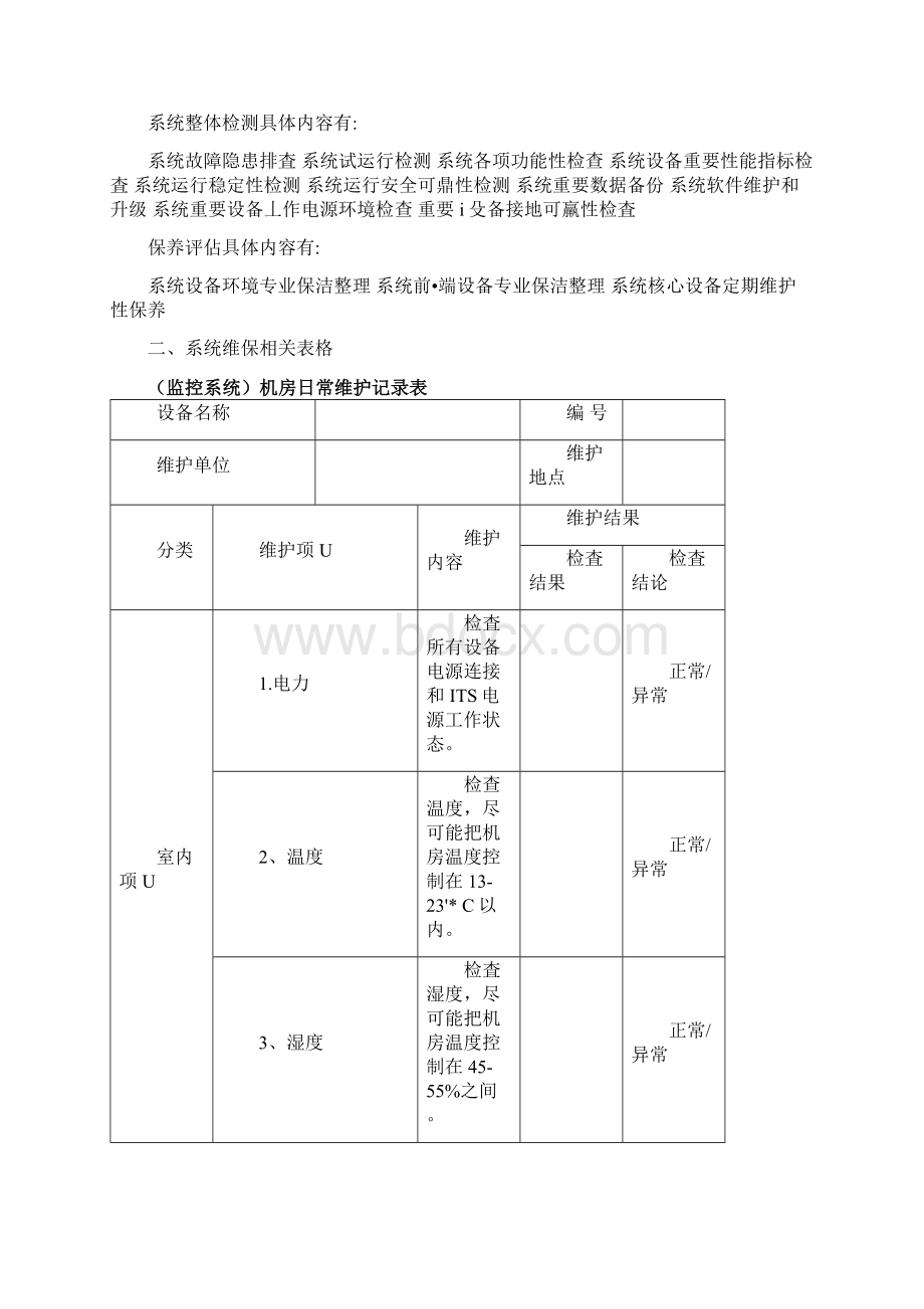 安防监控系统维保表格模板doc.docx_第2页