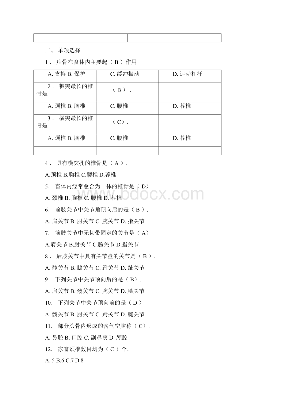 动医家畜解剖学复习题.docx_第3页