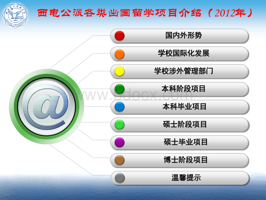 西安电子科技大学公派各类出国留学项目介绍(2012年).ppt_第2页