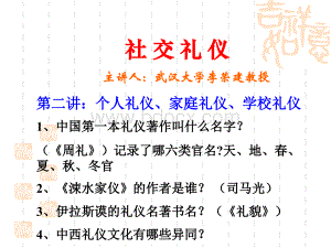 社交礼仪第二讲1.ppt