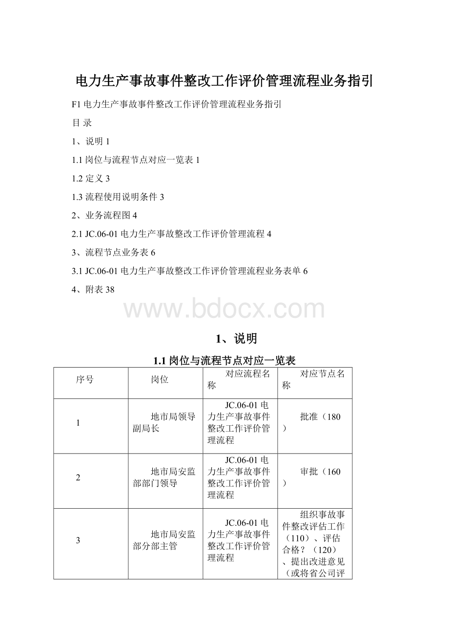 电力生产事故事件整改工作评价管理流程业务指引Word格式文档下载.docx