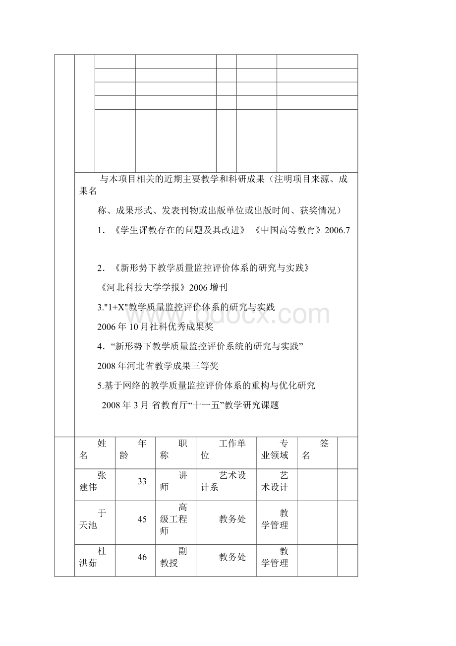 河北科技大学教育教学改革研究项目文档格式.docx_第2页